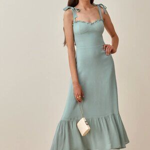 Reformation Nikita Dress in Celadron - Size 4